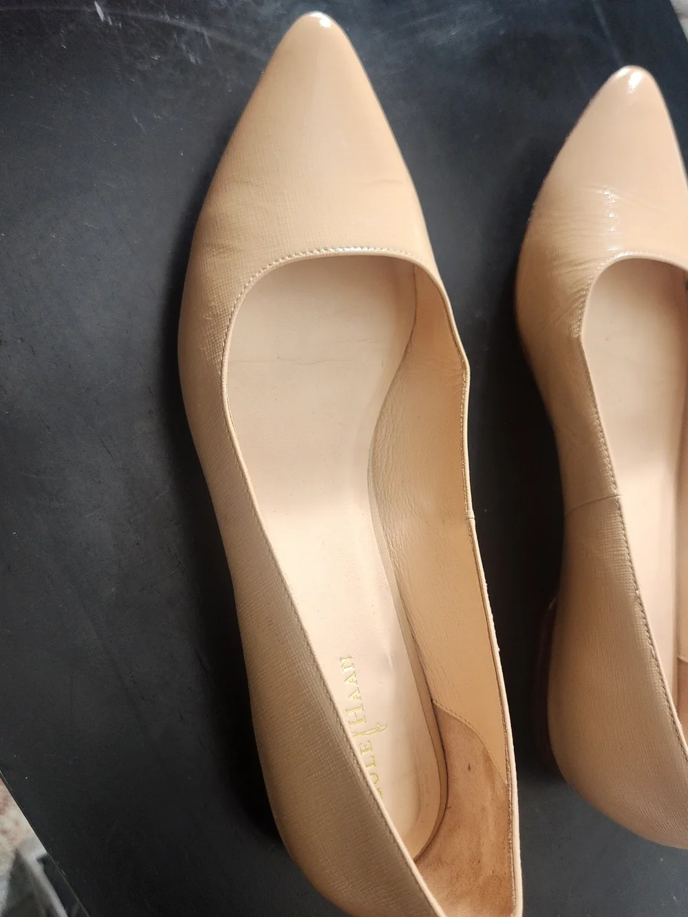 Cole Haan Women's Nude Pointed Toe Flats